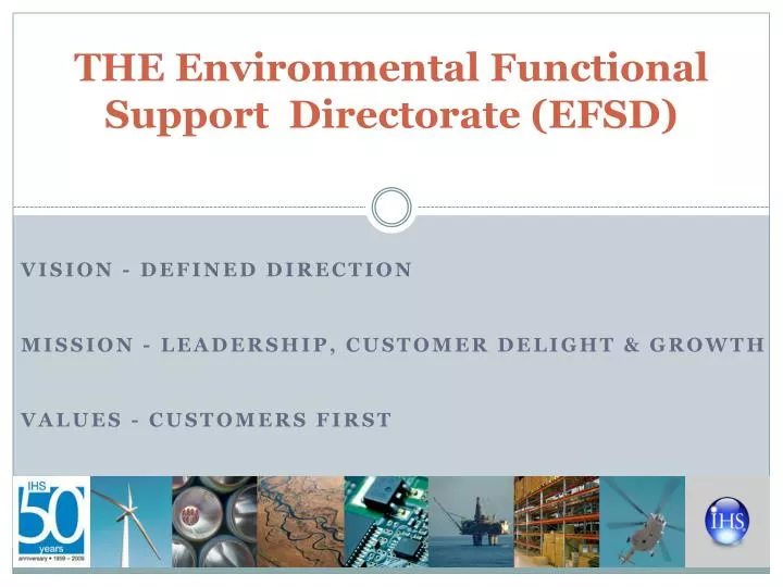 the environmental functional support directorate efsd