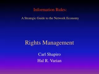 Rights Management