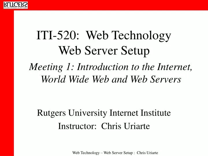 iti 520 web technology web server setup