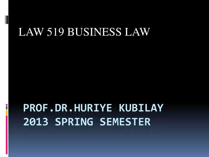 law 519 business law