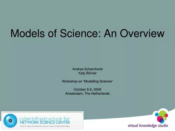 models of science an overview