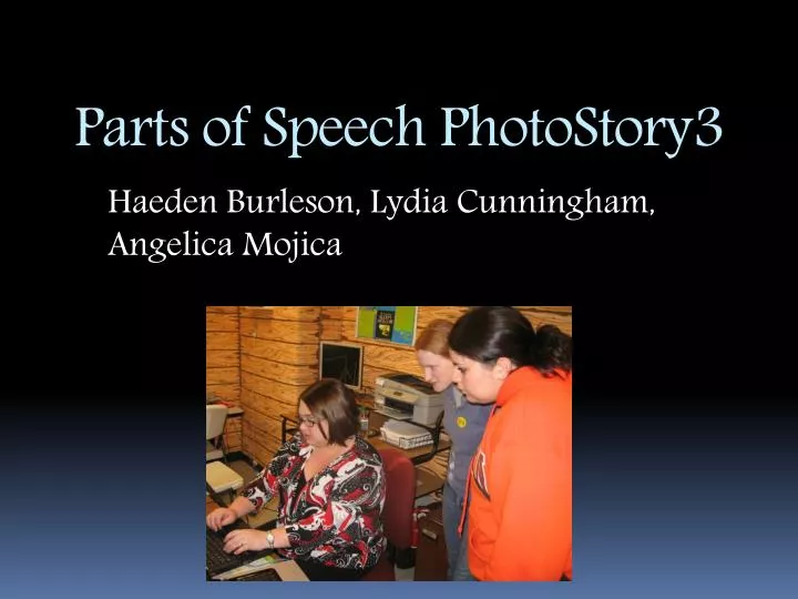 parts of speech photostory3