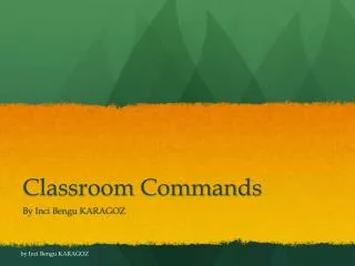 Classroom Commands