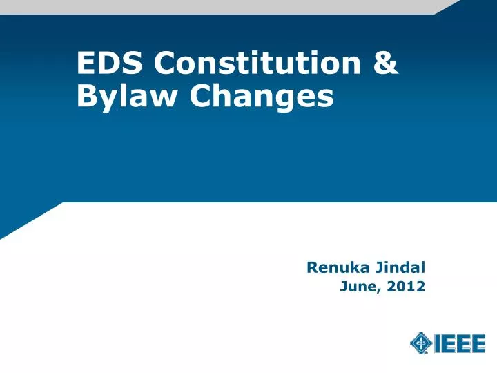 eds constitution bylaw changes