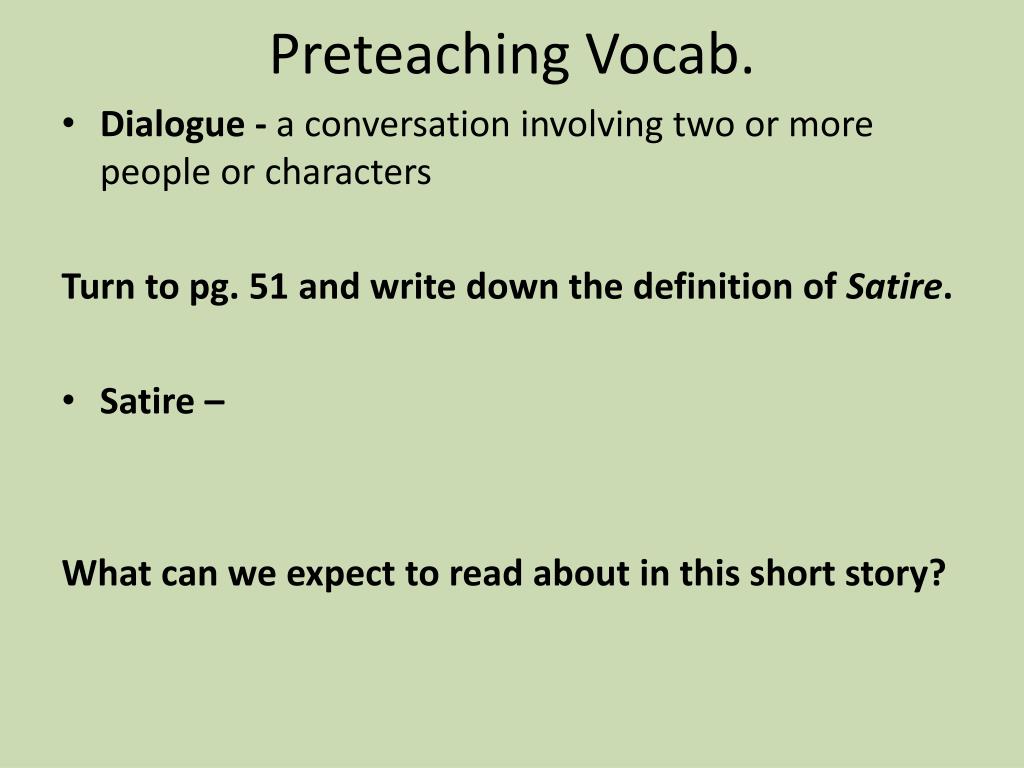 Preteaching PPT - Preteaching Vocab. PowerPoint Presentation, free download - ID ...
