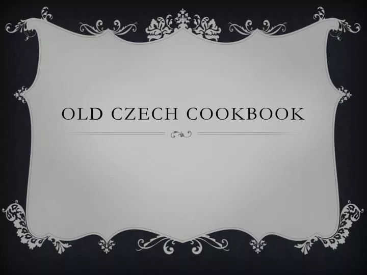 old czech cookbook