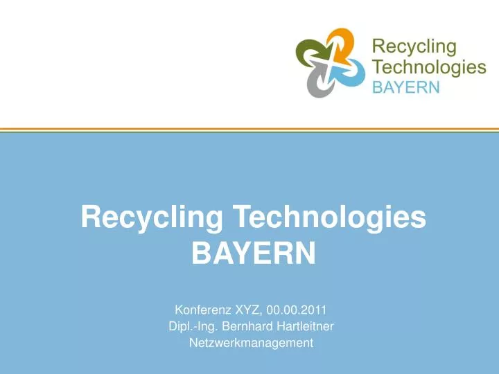 recycling technologies bayern