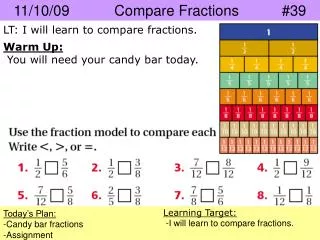 11/10/09		Compare Fractions		#39