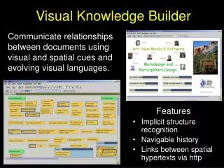 Visual Knowledge Builder