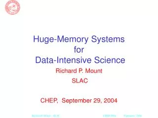 Huge-Memory Systems for Data-Intensive Science