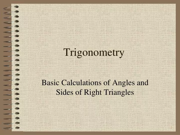 trigonometry