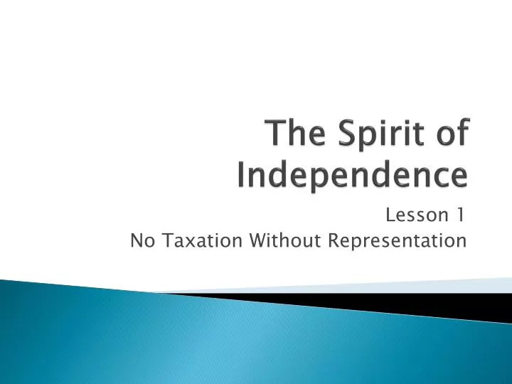 the spirit of independence