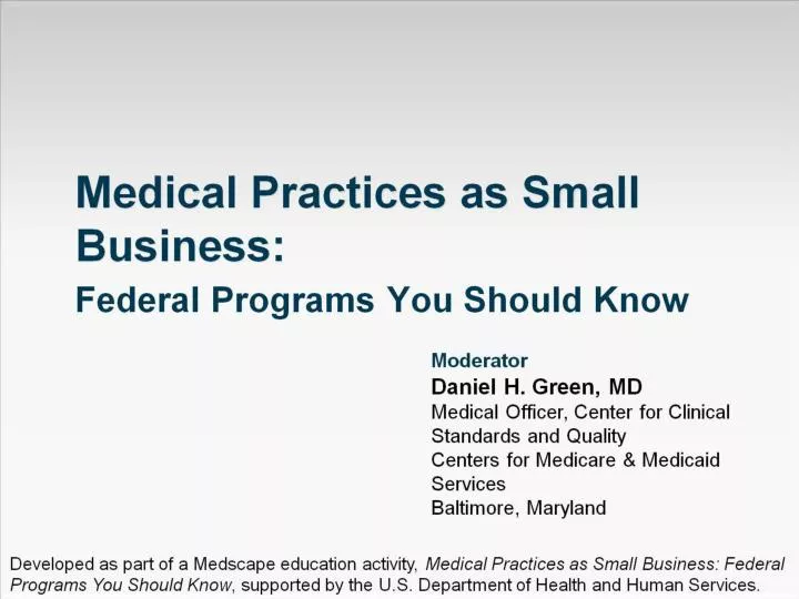 medical practices as small business