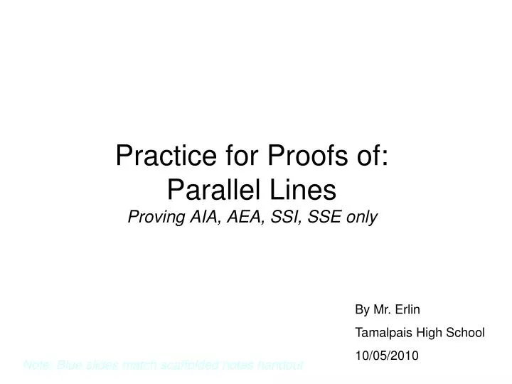 practice for proofs of parallel lines proving aia aea ssi sse only