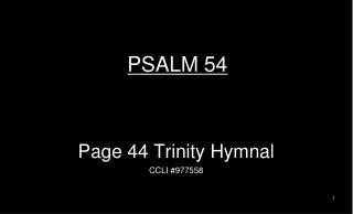 PSALM 54
