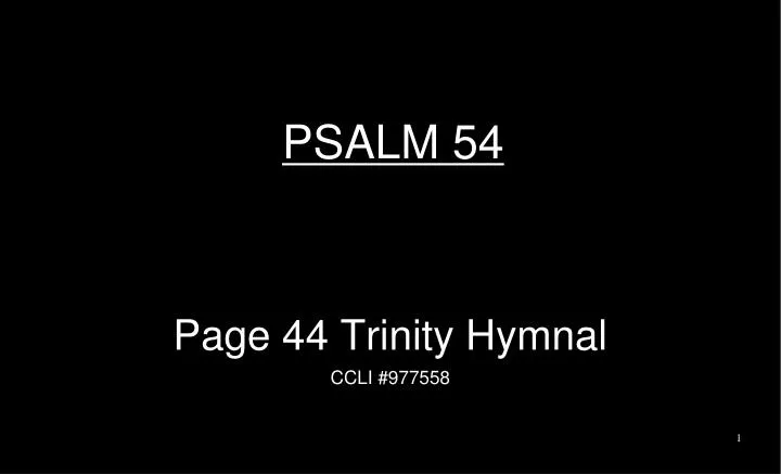 psalm 54