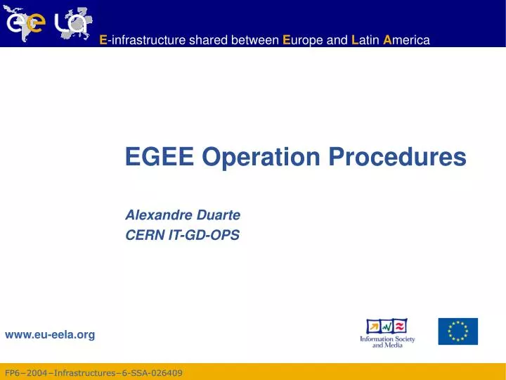 egee operation procedures