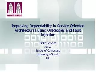 Improving Dependability in Service Oriented Architectures using Ontologies and Fault Injection