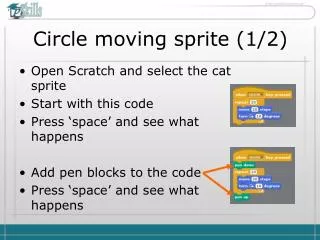 Circle moving sprite (1/2)