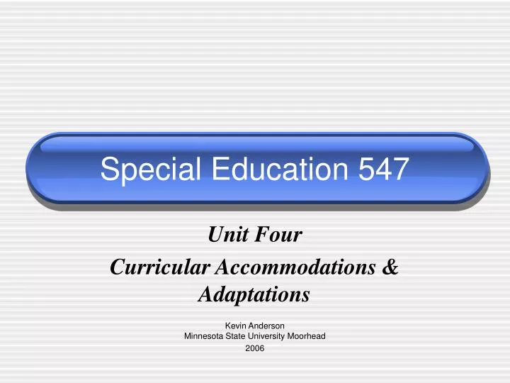 special education 547