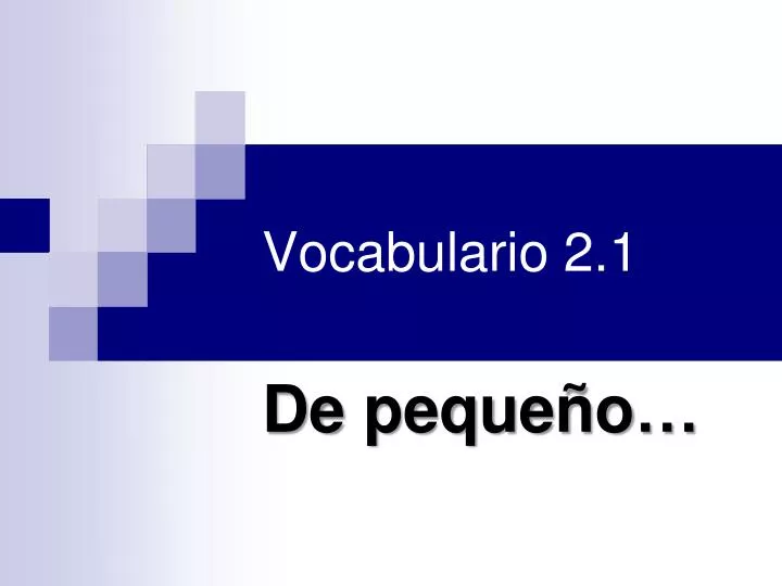 vocabulario 2 1