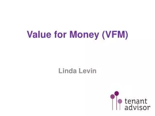 Value for Money (VFM)