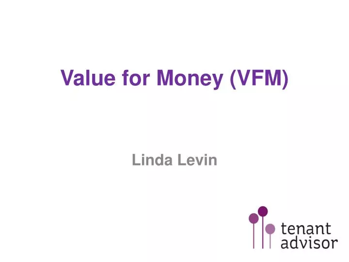 value for money vfm