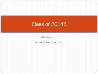 Class of 2014!!