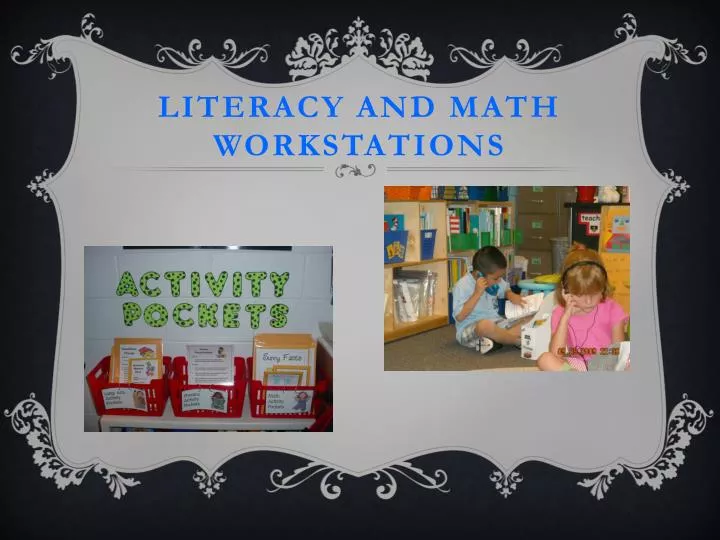 literacy and math workstations