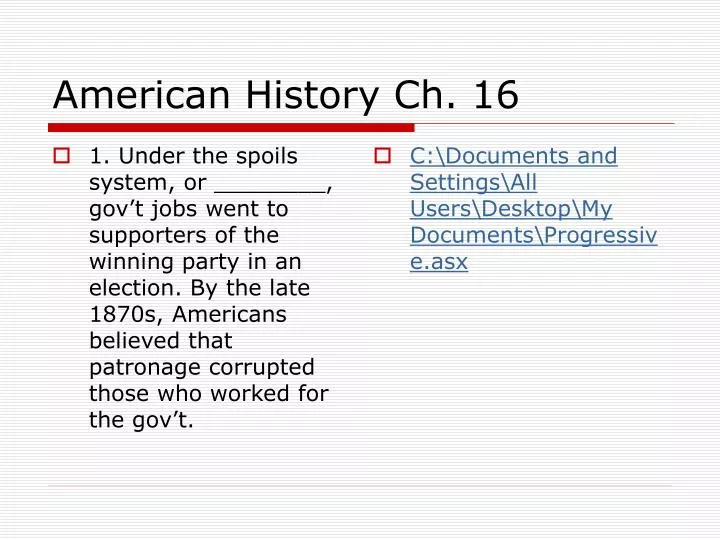 american history ch 16