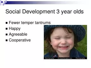 Social Development 3 year olds