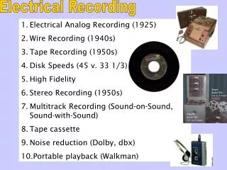 Electrical Recording