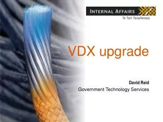 VDX upgrade