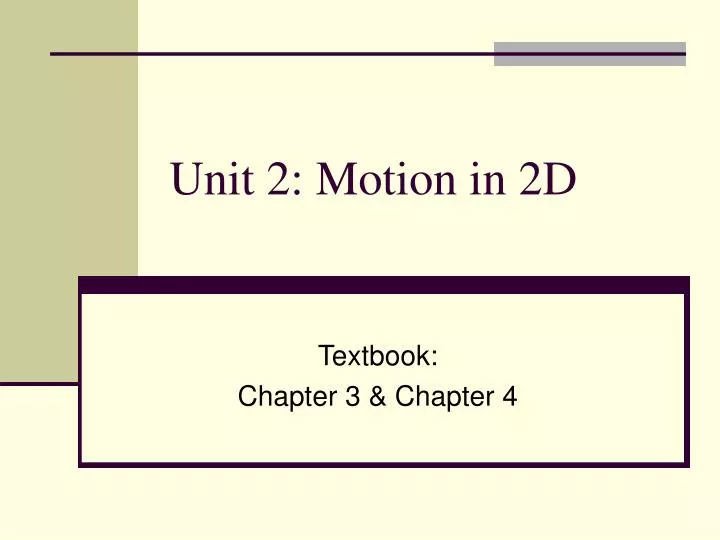 unit 2 motion in 2d
