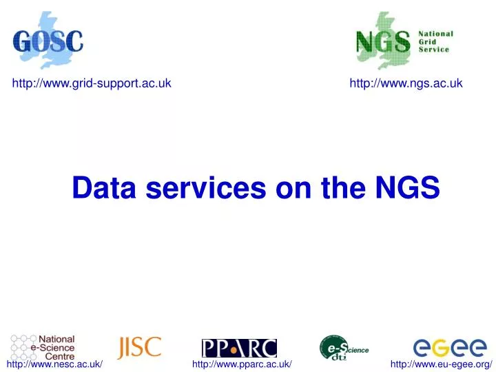 data services on the ngs