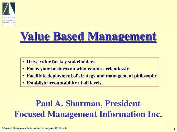 PPT Value Based Management PowerPoint Presentation Free Download 