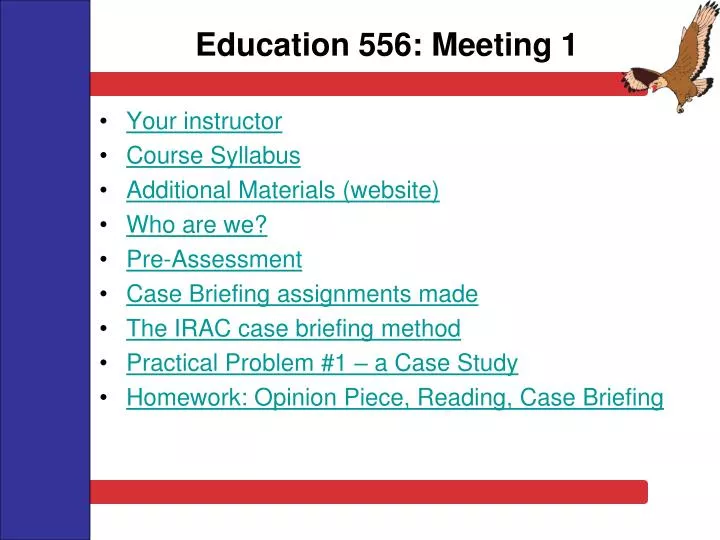 education 556 meeting 1