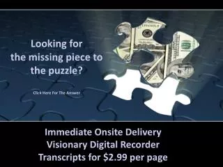 Looking for the missing piece to the puzzle ? Click Here For The Answer