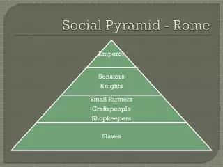 Social Pyramid - Rome