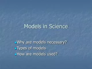 Models in Science