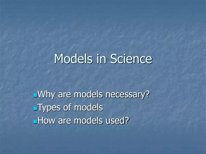 models in science