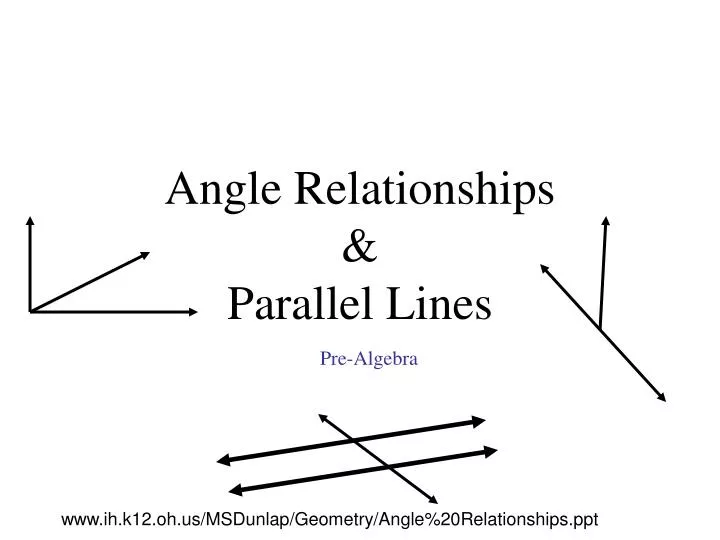 angle relationships parallel lines