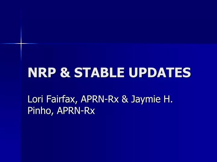 nrp stable updates