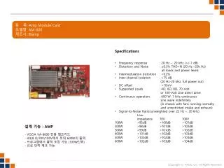 ? ? : Amp Module C ard ??? : AM-600 ??? : Biamp