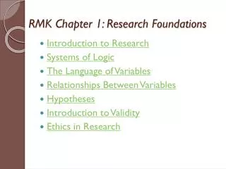 rmk chapter 1 research foundations