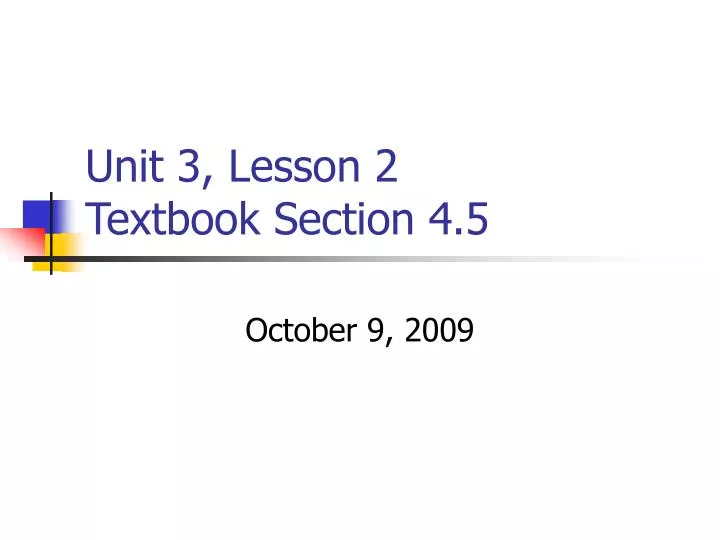 unit 3 lesson 2 textbook section 4 5