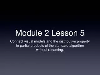Module 2 Lesson 5