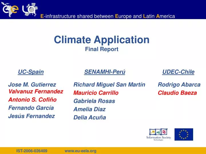 climate application final report