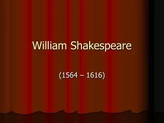 william shakespeare