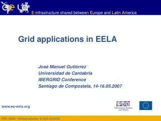 Grid applications in EELA